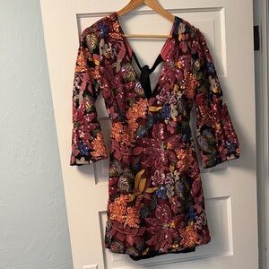 Anthropologie Multicolor Backless Dress